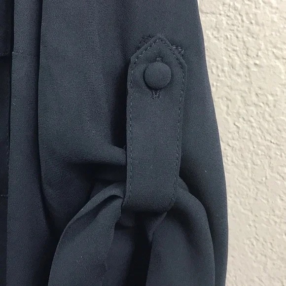 Torrid Harper Black Sheer Blouse Pockets 3/4 Sleeves Women’s Plus Size 2X - Picture 3 of 6